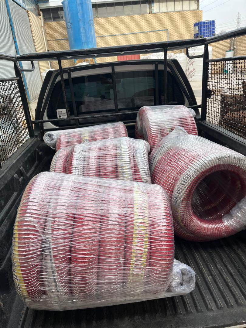 بارگیری و ارسال شیلنگ کامپوزیت برای مشتری عزیز